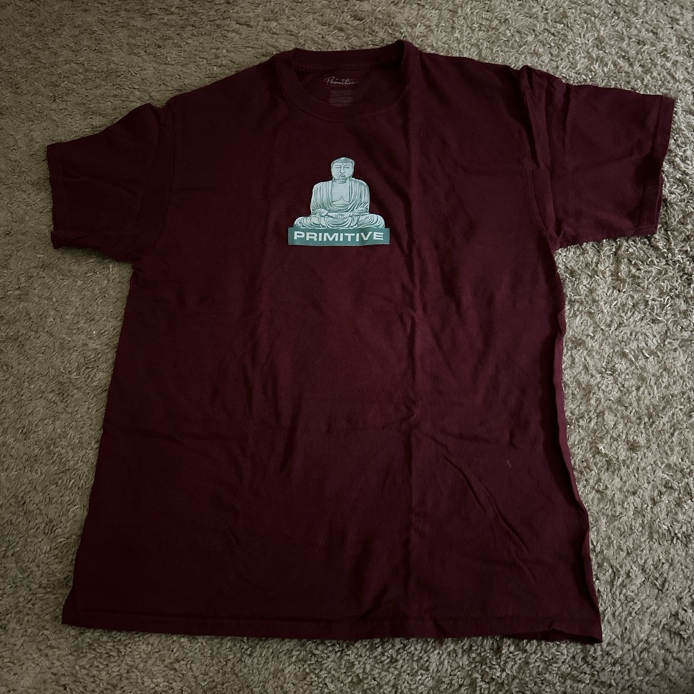 Primitive Men's Burgundy Graphic Tee